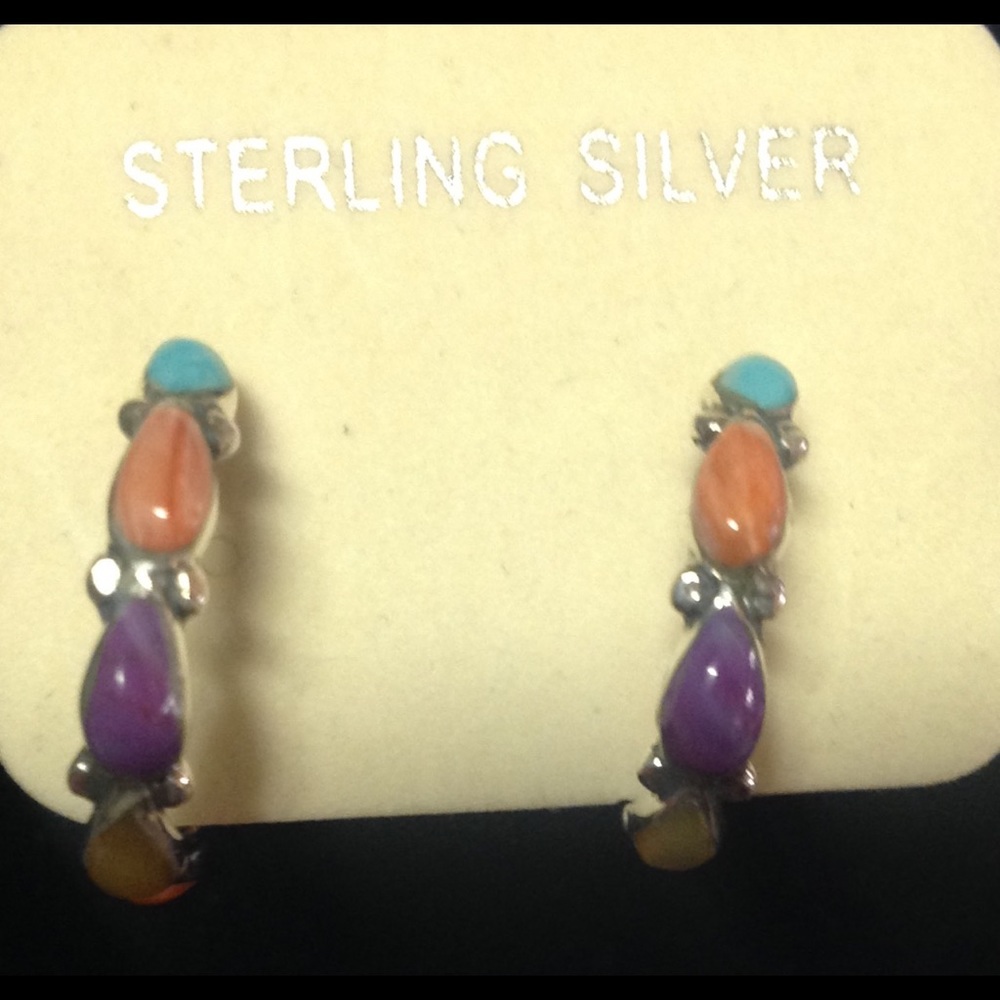 Genuine Multi Stone Earrings